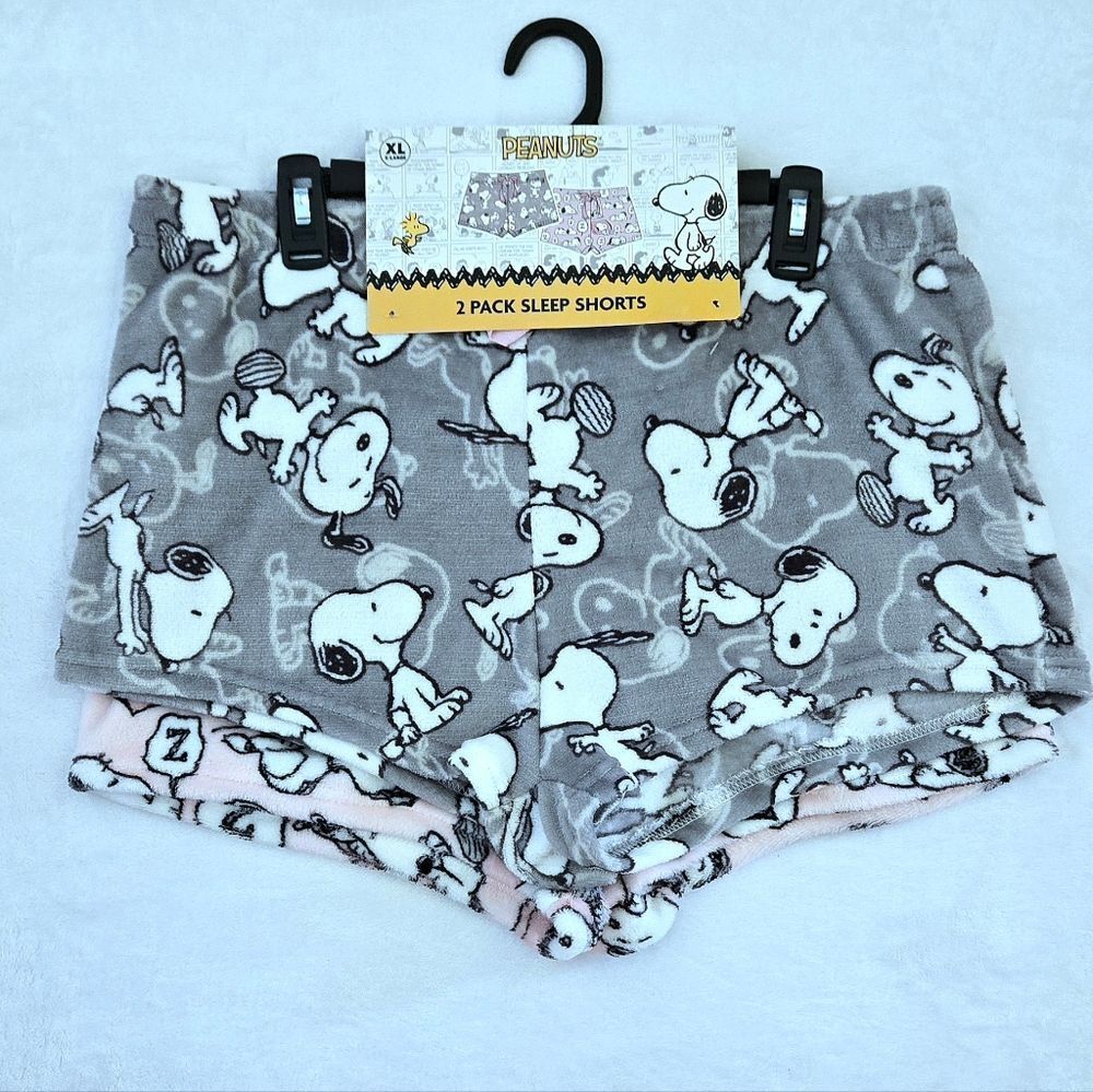Peanuts🥜 Two✌️ Pack Fleece Sleep💤 Shorts🩳 - NWT - Picture 12 of 13